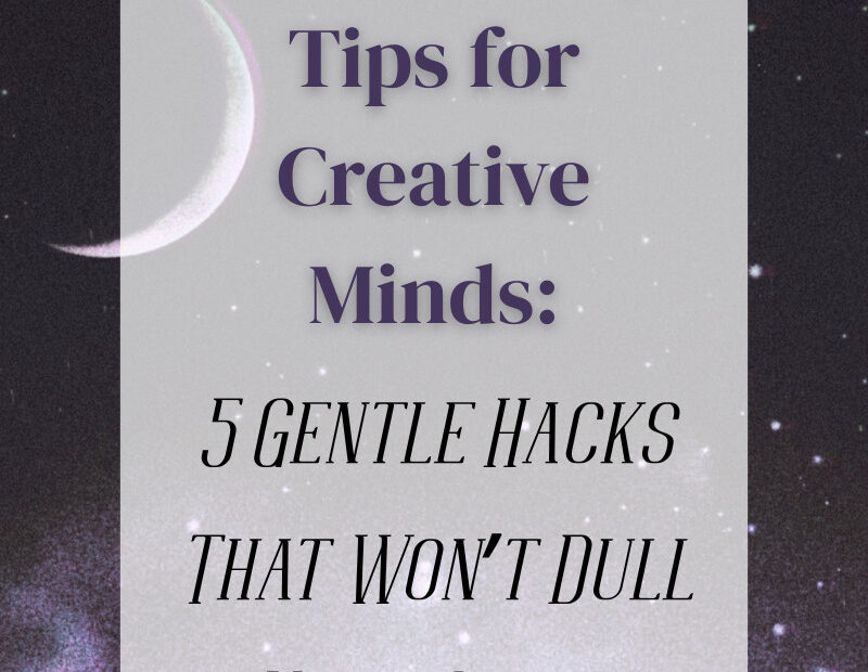 Productivity tips for creative minds – dreamy moon and stars printable for creative focus